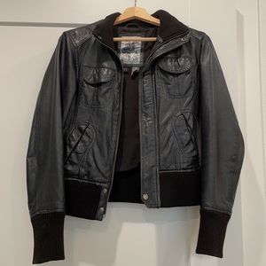 Mango Genuine Leather Jacket